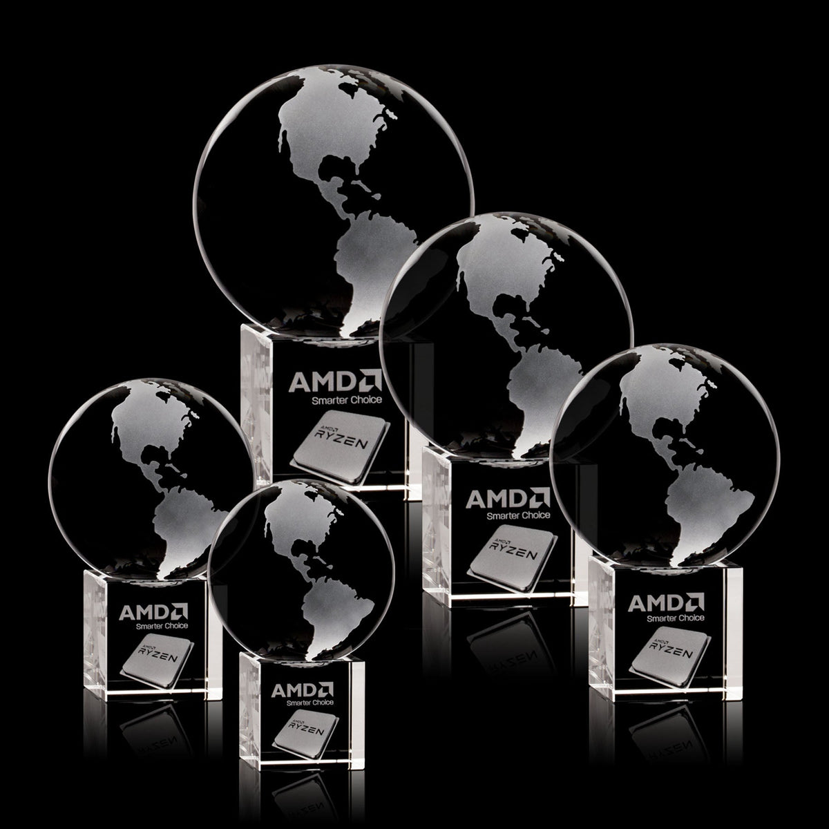 Globe on Cube 3D Award