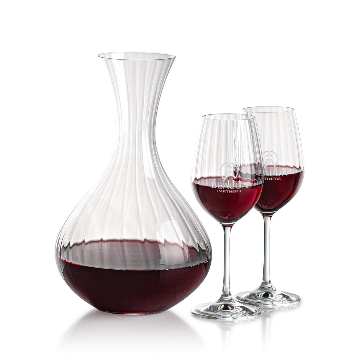 Amerling Carafe & Wine — Deep Etch example; representative set photo