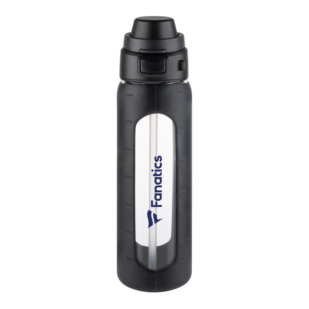 Arno Borosilicate Glass Bottle w/Straw - 24oz