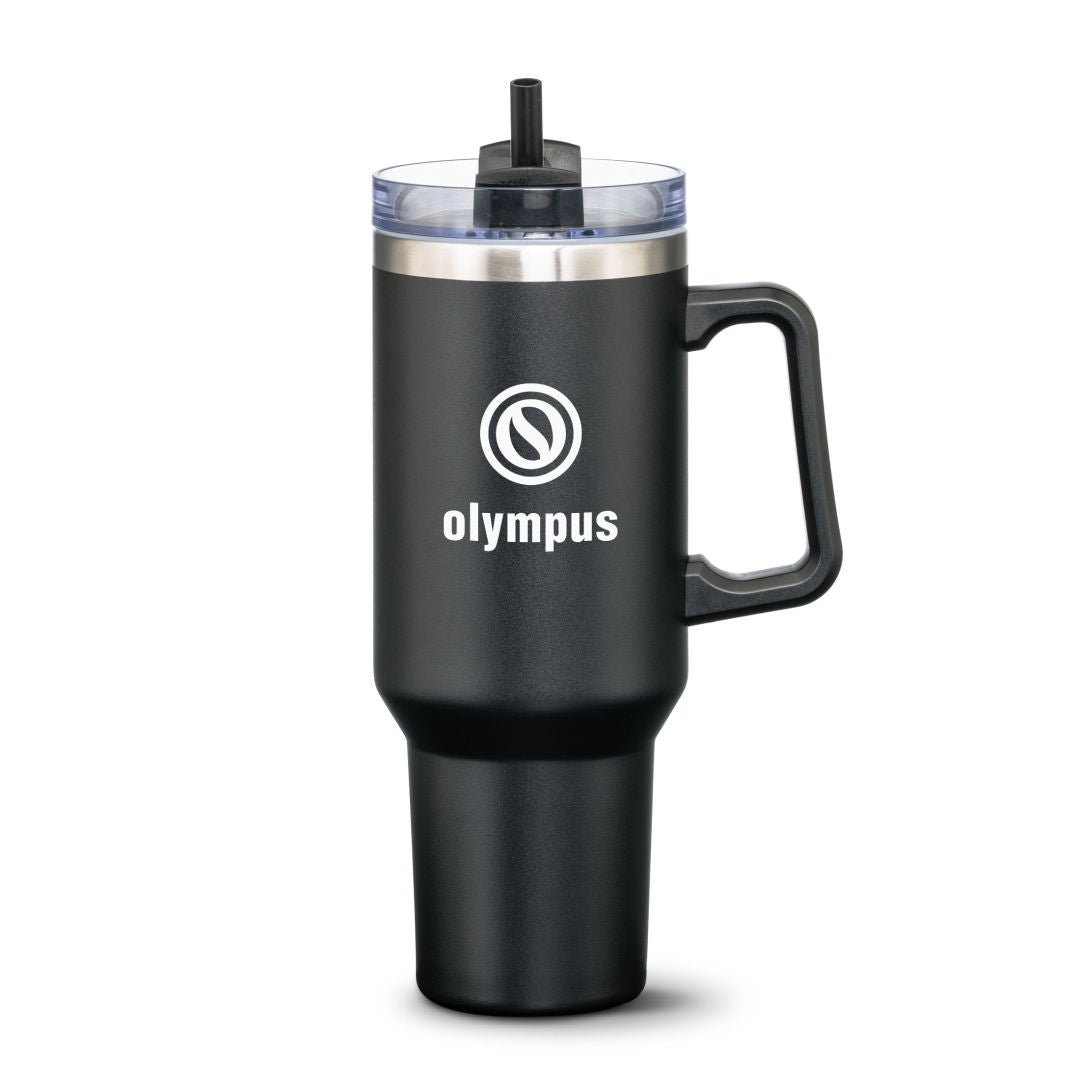 Compeer Handle Travel Mug w/Straw - 40oz