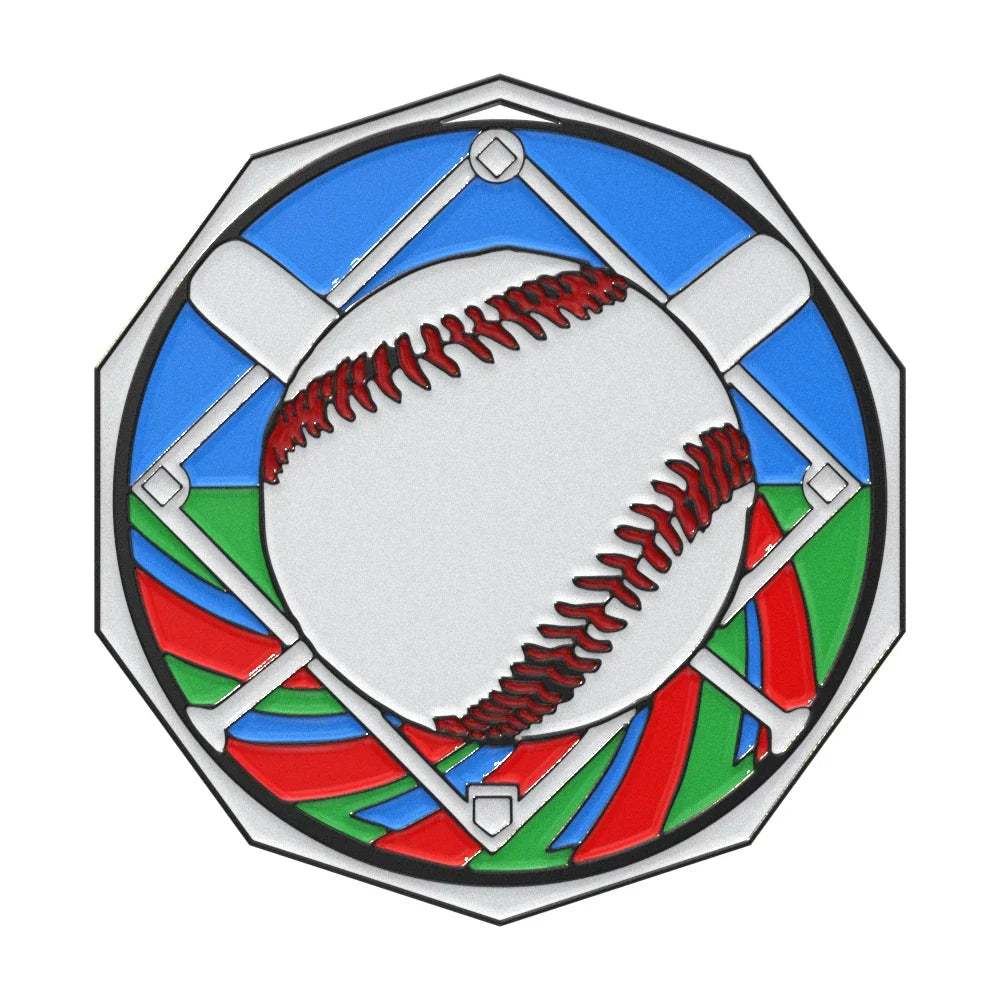 Baseball Decagon Colored