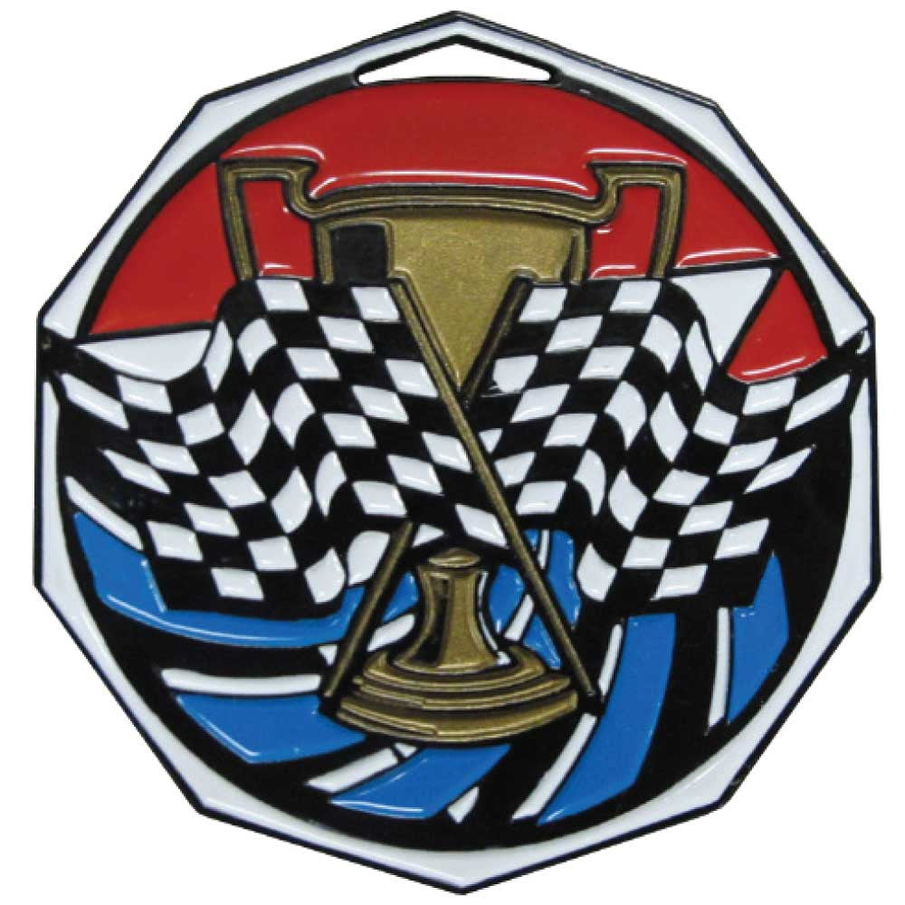 Cross Flags Decagon Colored