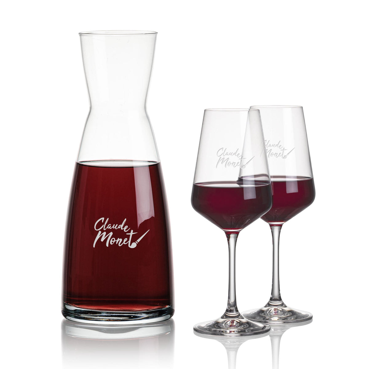 Winchester Carafe & Cannes Wine — Deep Etch example; representative set photo