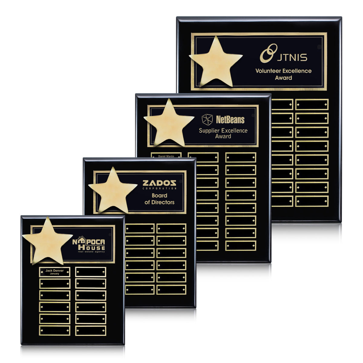 Hollister Perpetual Plaque — Vertical Options