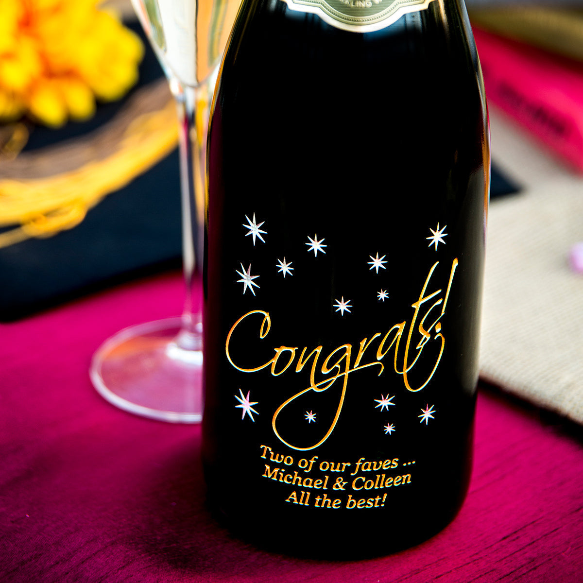 Congrats in the Stars — engraved personalized design