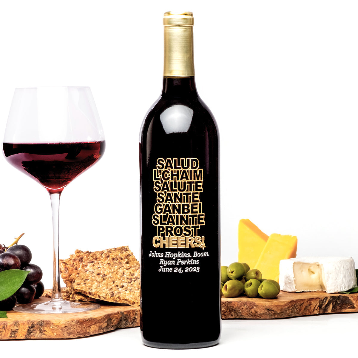 Worldwide Cheers — engraved personalized design