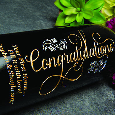 Joyful Congratulations — engraved personalized design