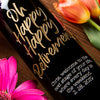 Oh Happy Happy Retirement Big Bottle — Engraved Wine Bottle