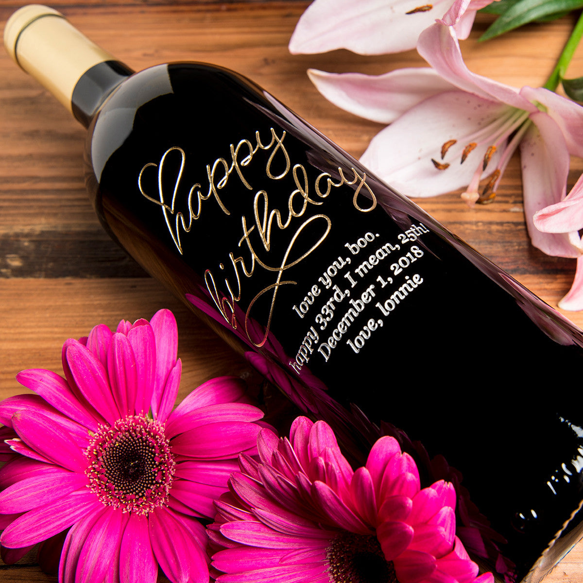 Beloved Happy Birthday — engraved personalized design