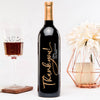 Thank You Script — Engraved Wine Bottle
