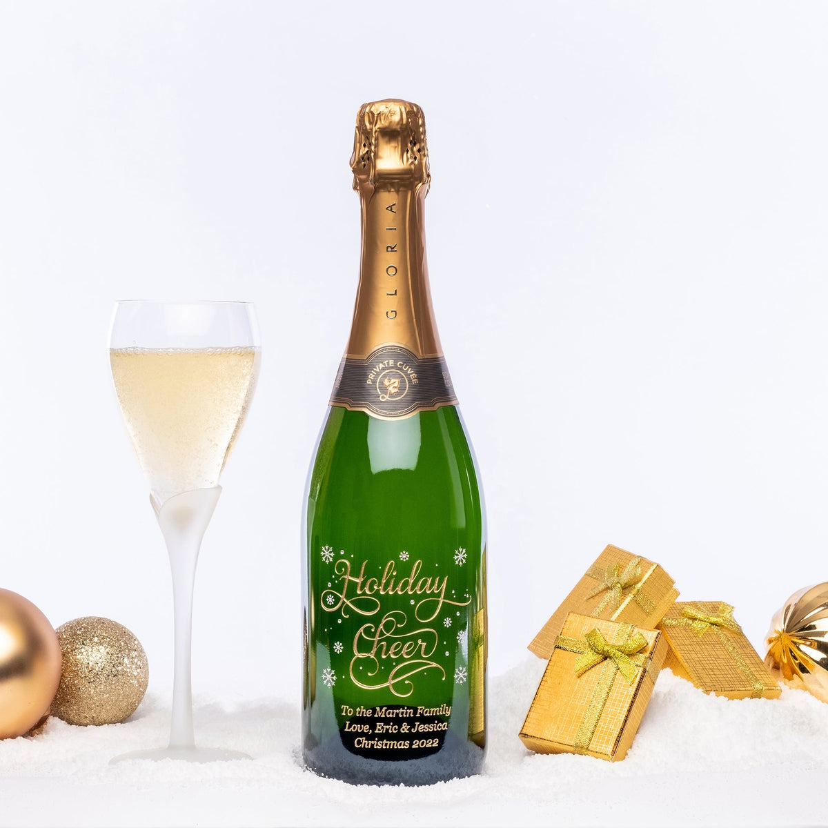 Joyful Holiday Cheer — engraved personalized design
