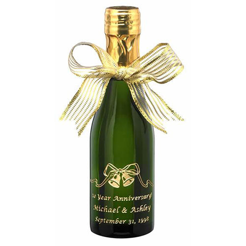 Wedding Bells Etched Favor Sets — engraved personalized design