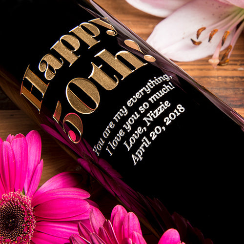Eloquent Birthday Big Bottle — Engraved Wine Bottle