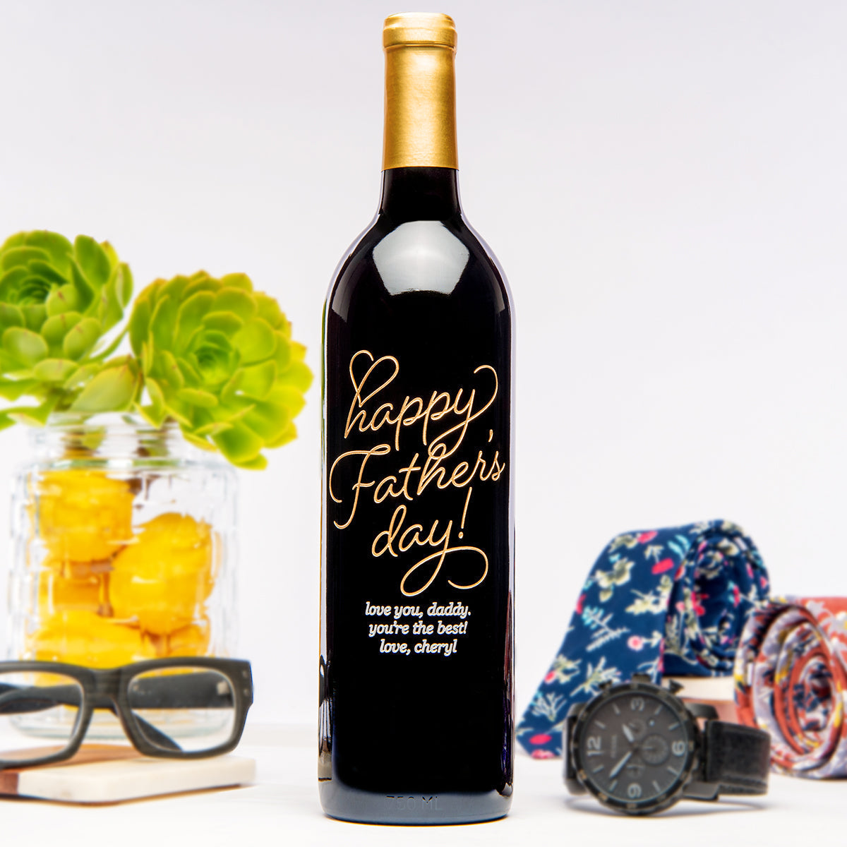 Beloved Happy Father's Day — engraved personalized design