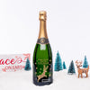 Reindeer & Snowflakes — Engraved Wine Bottle