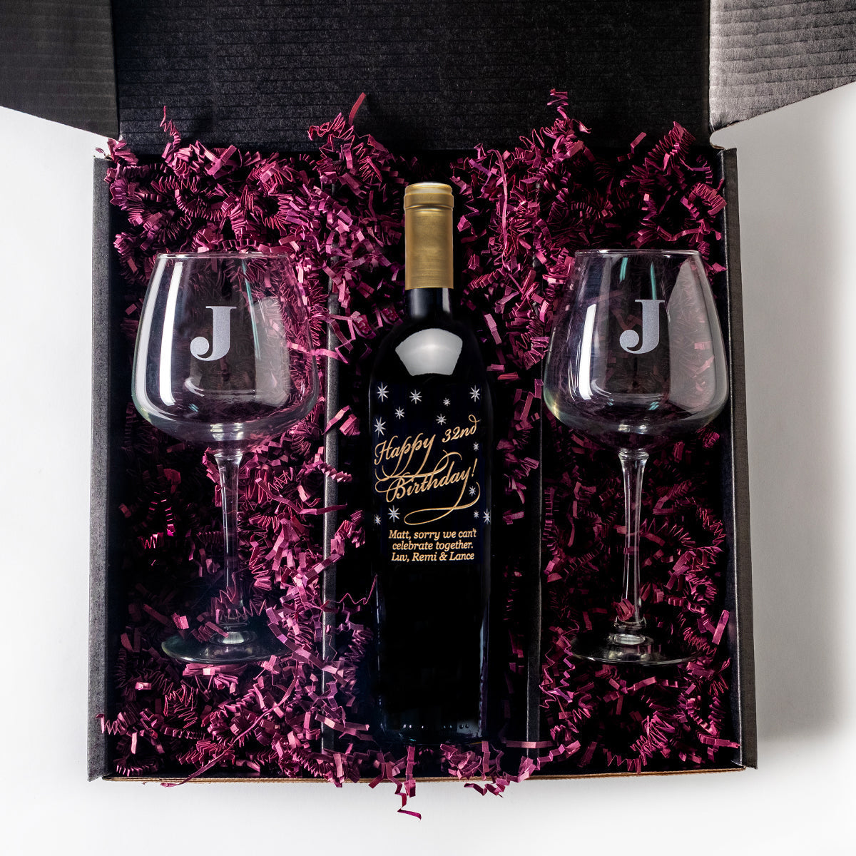 Engraved gift — additional design or presentation example; final configuration confirmed in quote