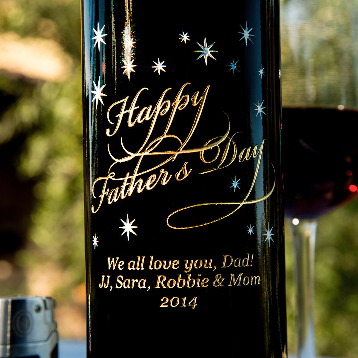 Engraved gift — additional design or presentation example; final configuration confirmed in quote