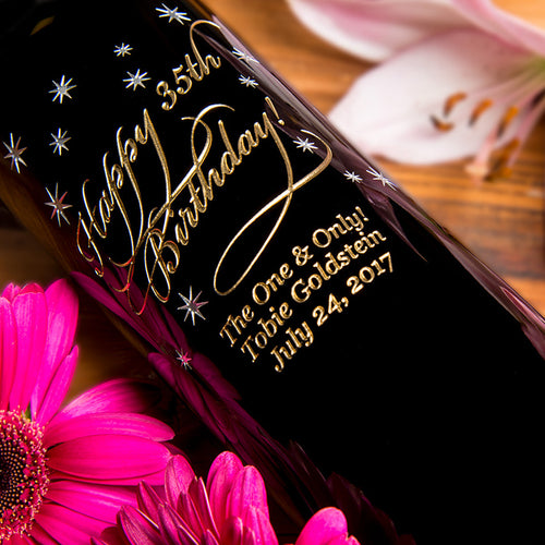 Classic Birthday Big Bottle — Engraved Wine Bottle