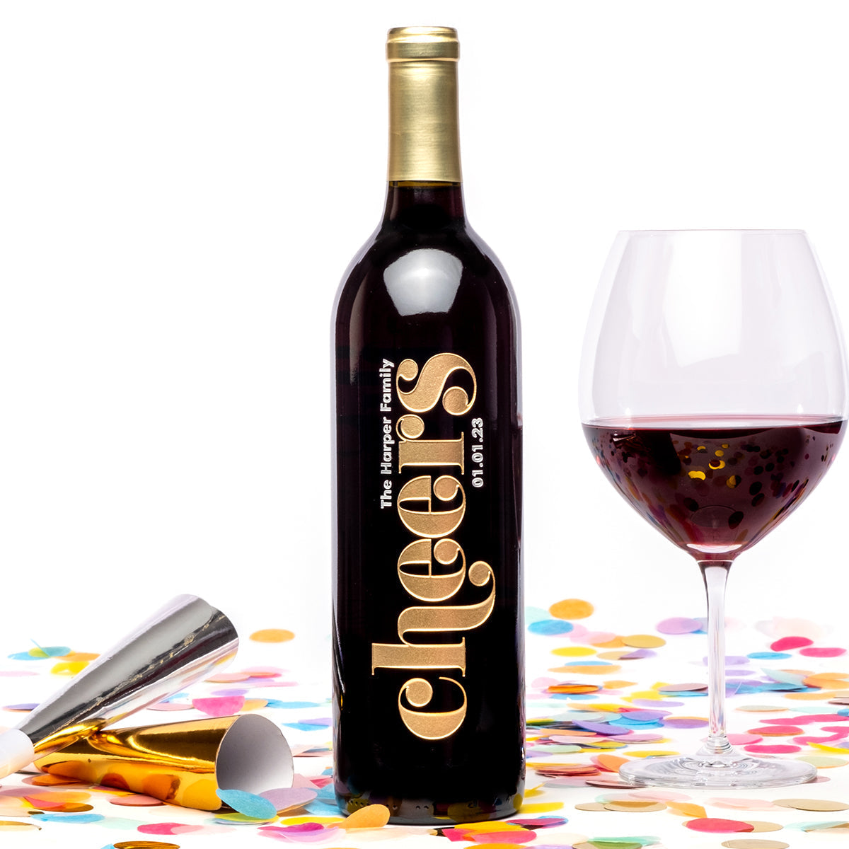 Eloquent Cheers — engraved personalized design