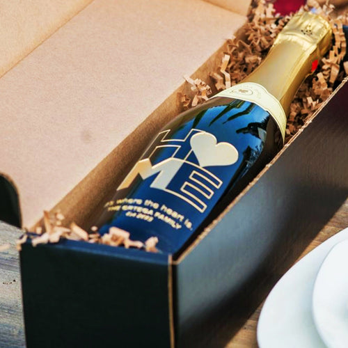 New Home — Engraved Wine Bottle