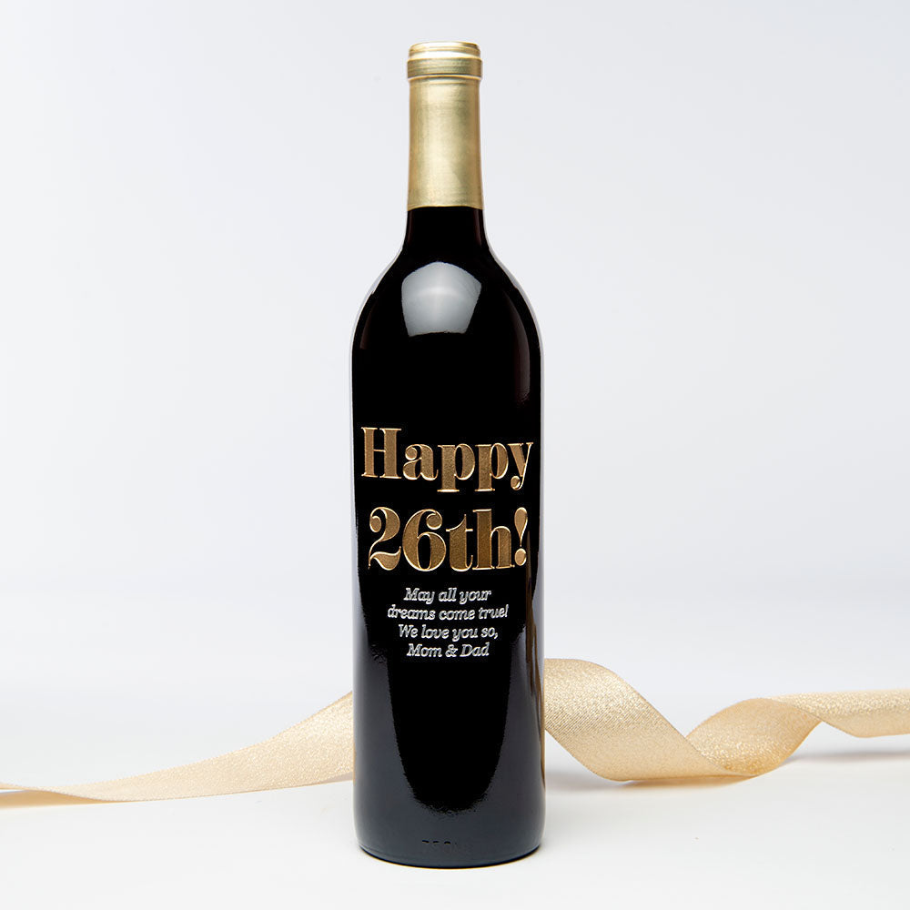 Eloquent Happy Birthday — engraved personalized design