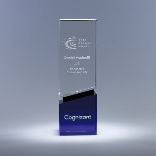 Steward Optic Crystal Award — 10"H x 2.75"W x 2.75"D