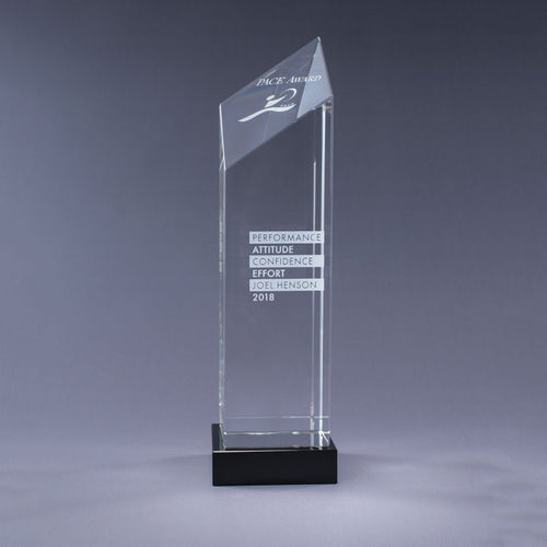 Encore Crystal Award — Black, Small