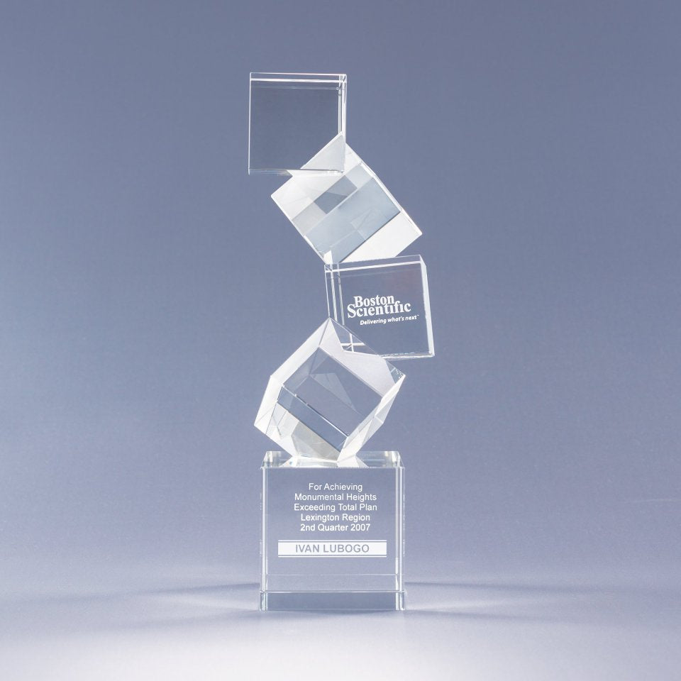 Arabesque Optic Crystal Sculpture