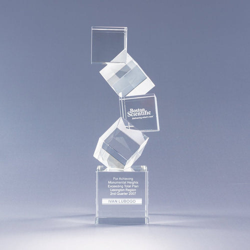 Arabesque Optic Crystal Sculpture