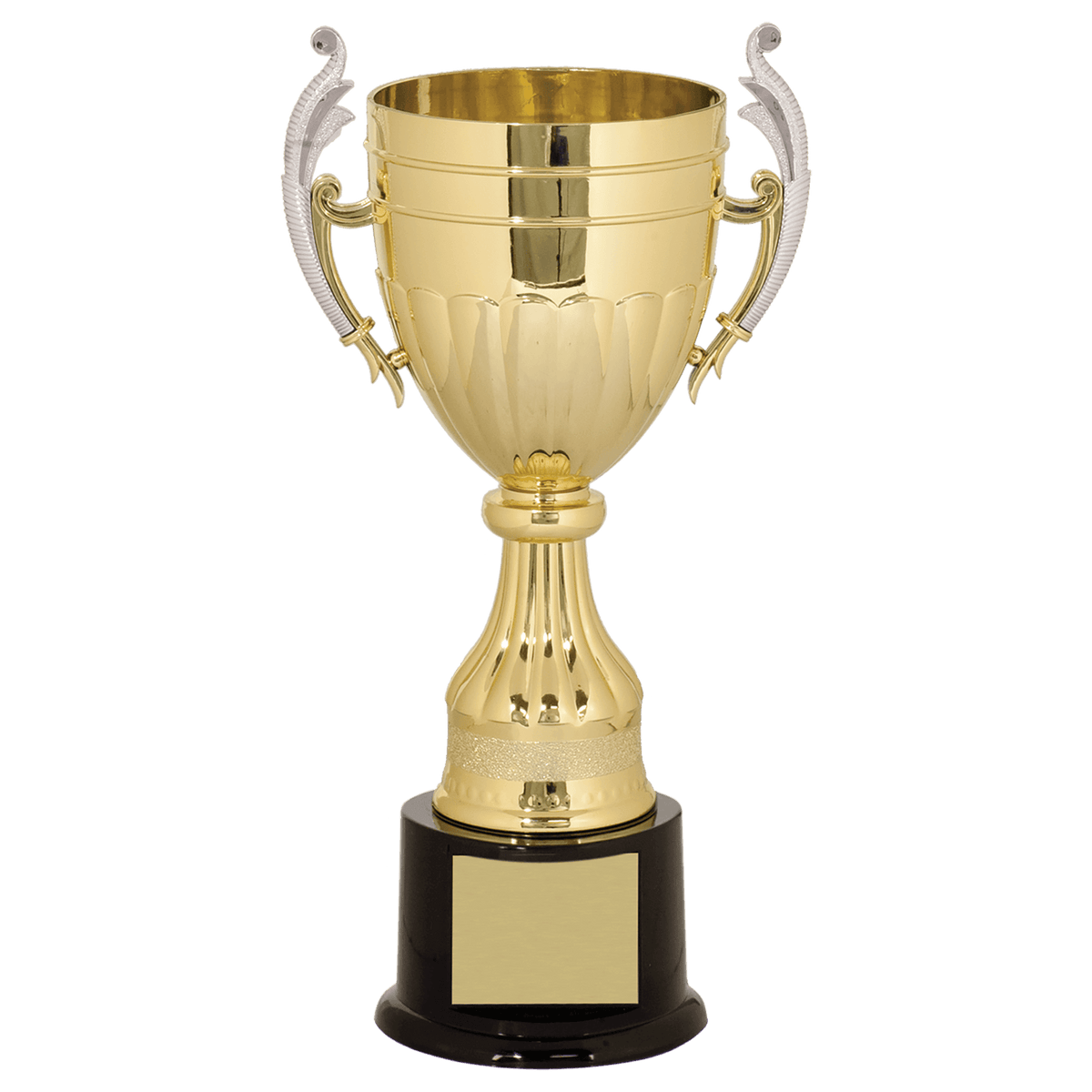 Gold and Silver Plastic Cup Trophy — 11"