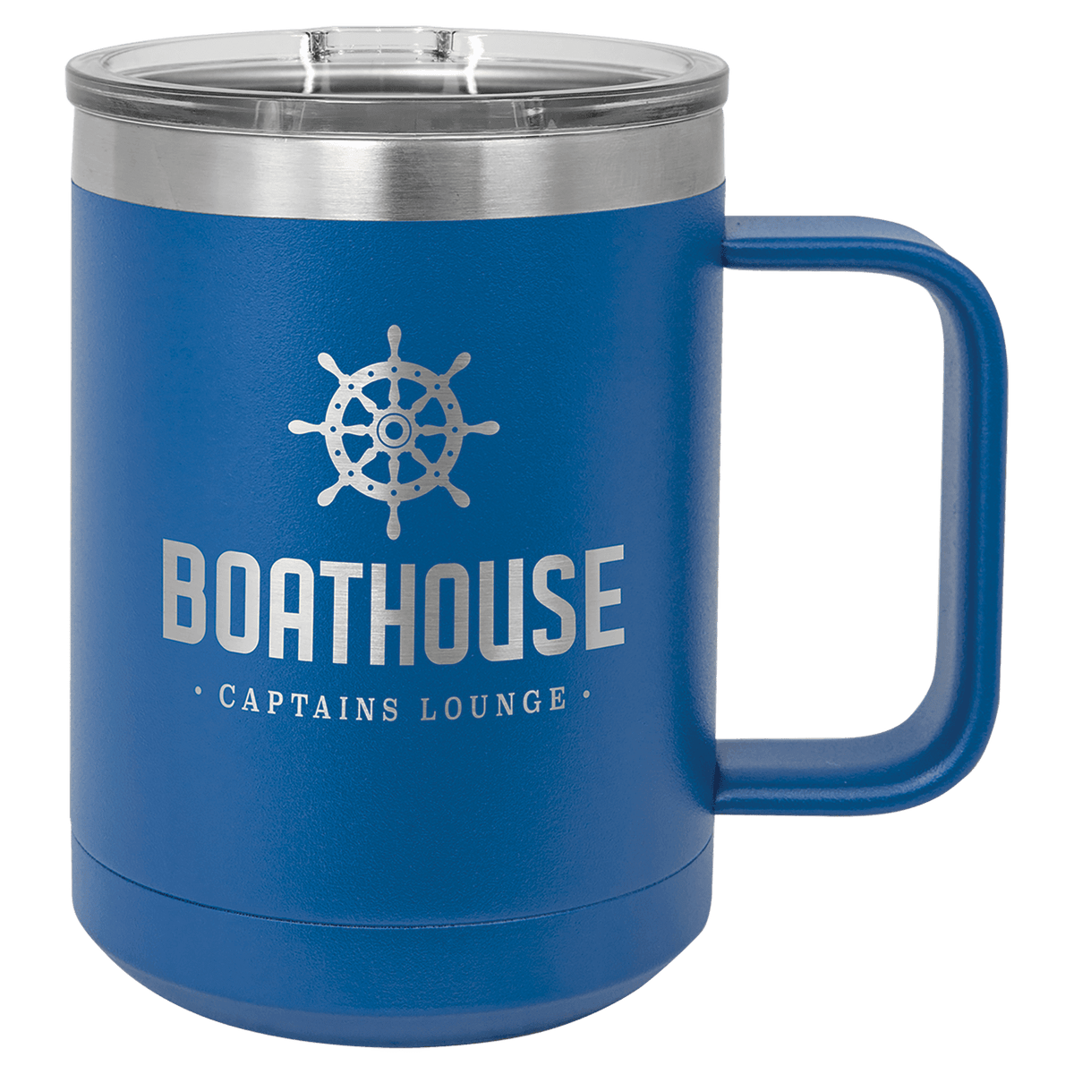 Polar Camel 15 oz. Vacuum Insulated Mug with Slider Lid — Royal Blue
