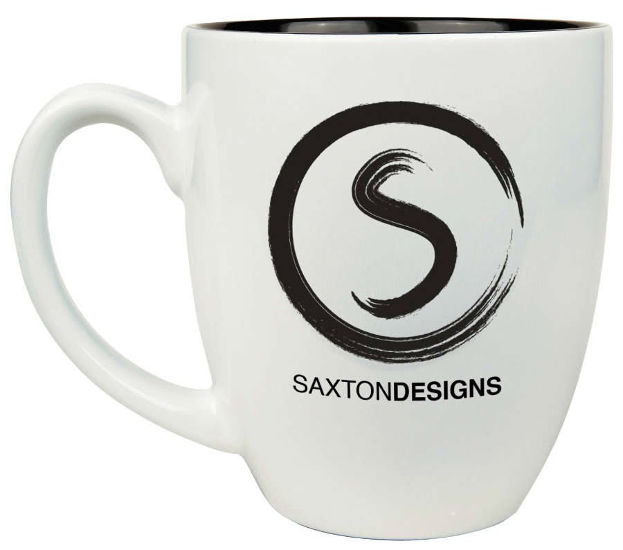16 oz. Ceramic Bistro LazerMug — White