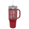 Polar Camel 40 oz. Travel Mug with Snap Lid & Straw
