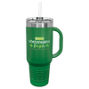 Polar Camel 40 oz. Travel Mug with Snap Lid & Straw