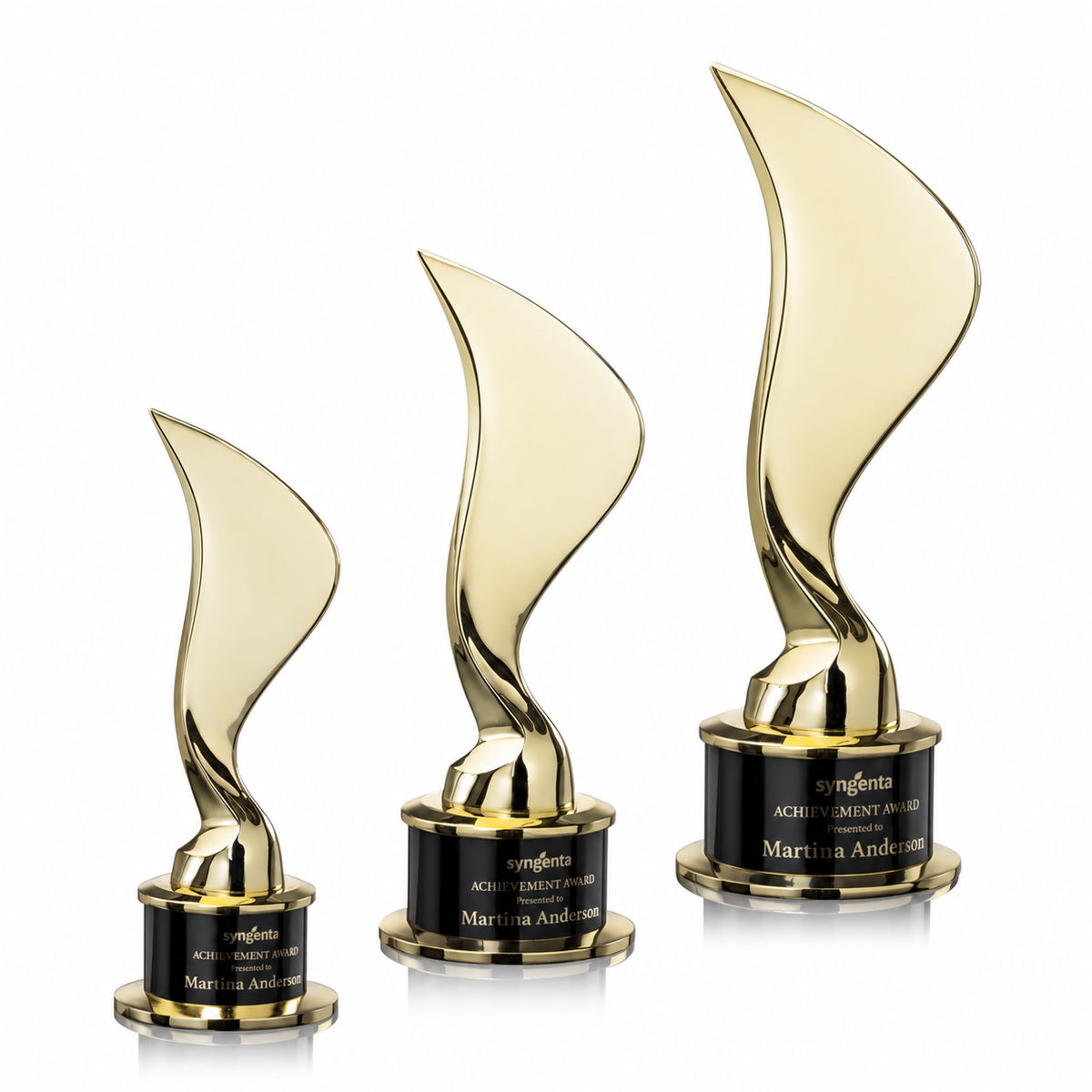 Eternal Flame Cast Metal Award - Gold