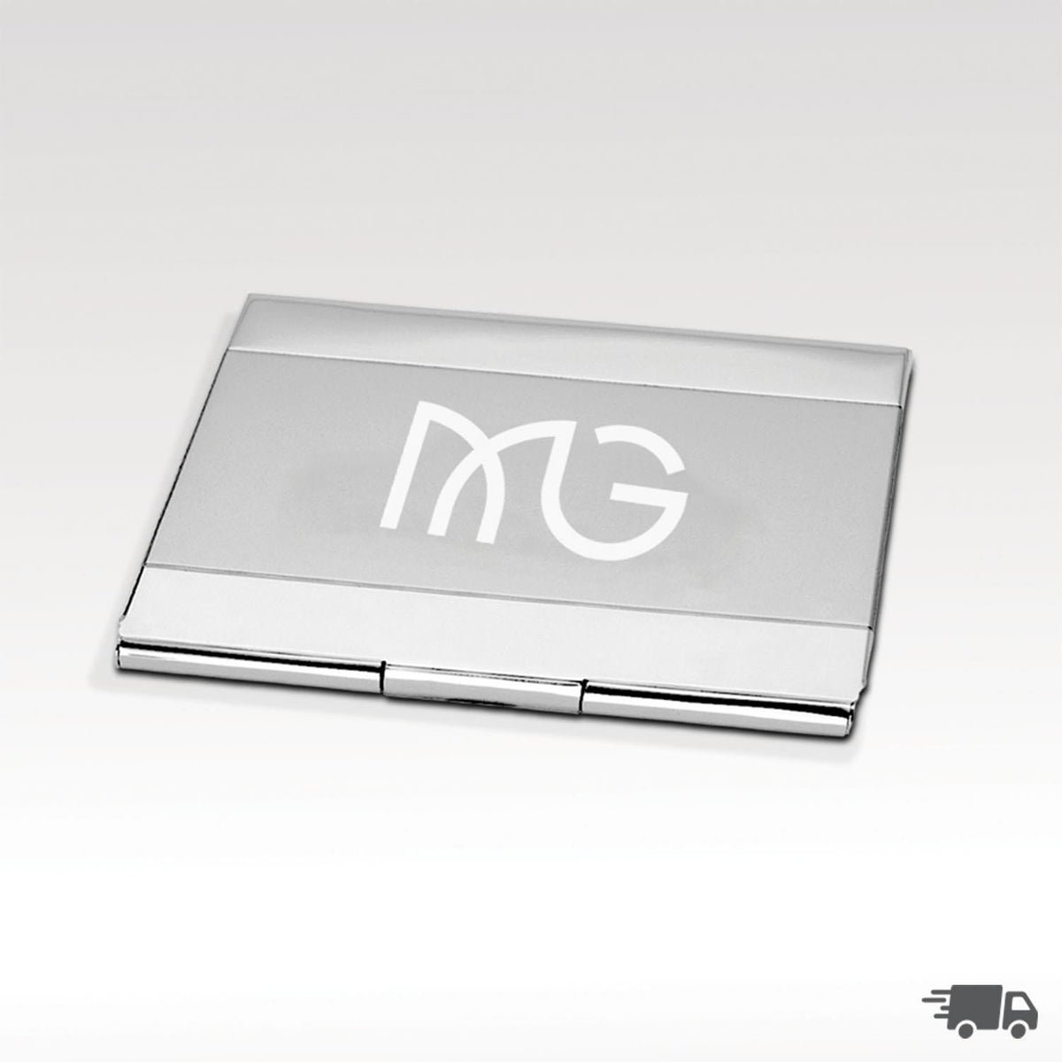 Silver Business Card Case product photograph