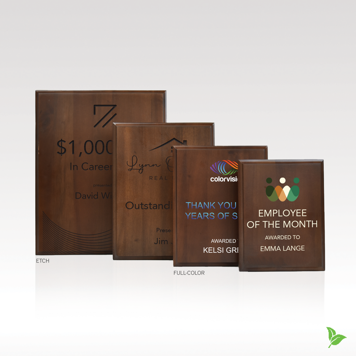Acacia Wood Plaque personalized example