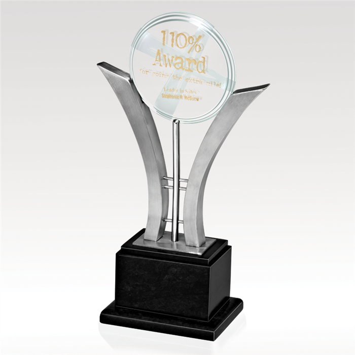 The Hands of Victory personalized award example