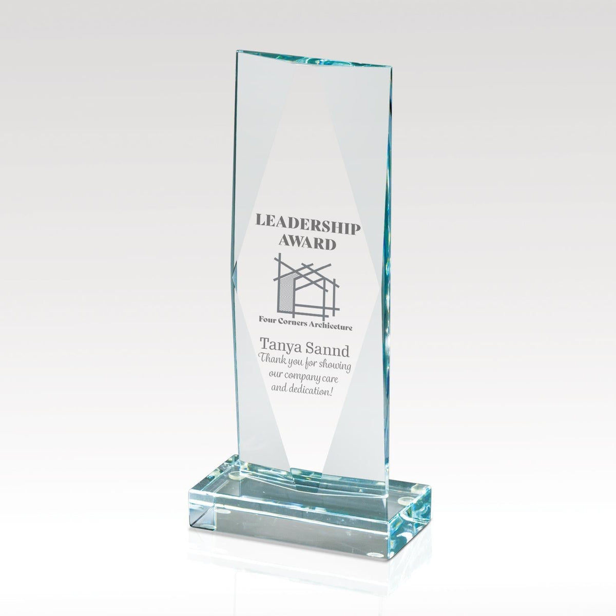 Captive Diamond personalized award example
