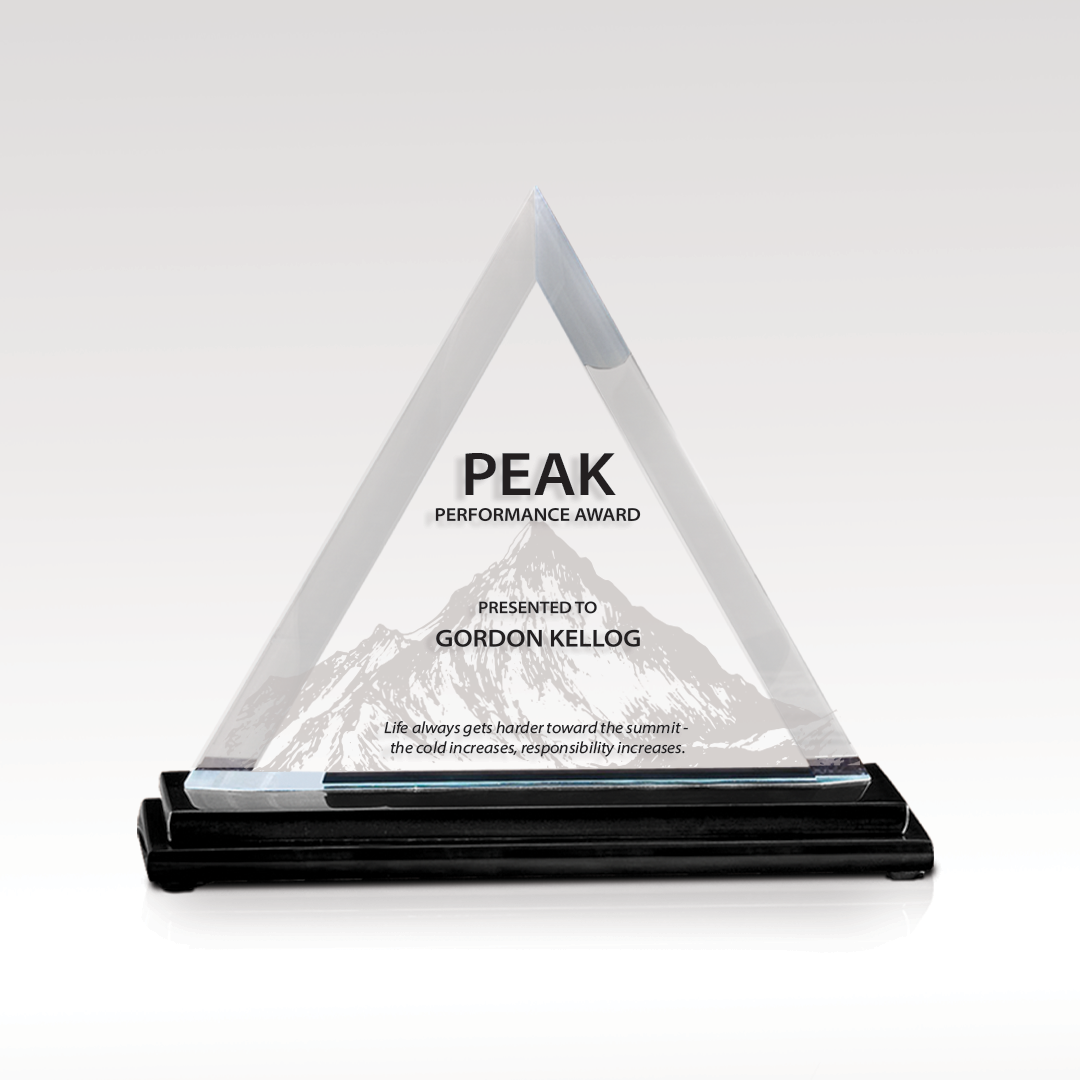 Triangular Jade Glass personalized example