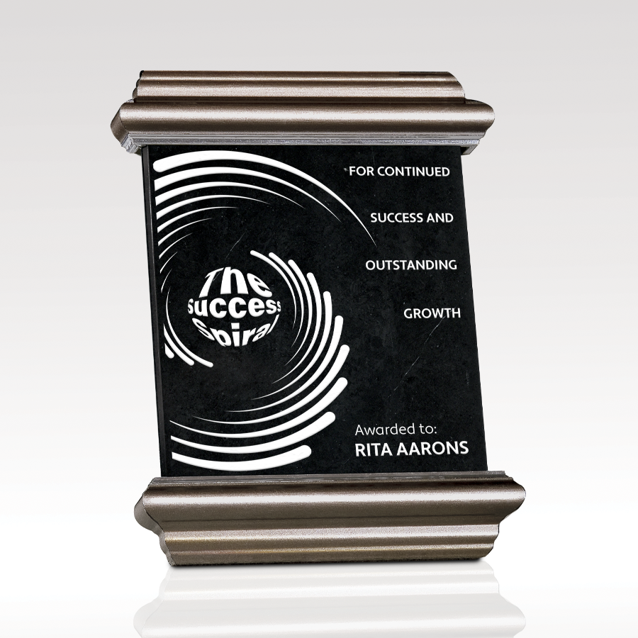 Platinum Heritage personalized award example