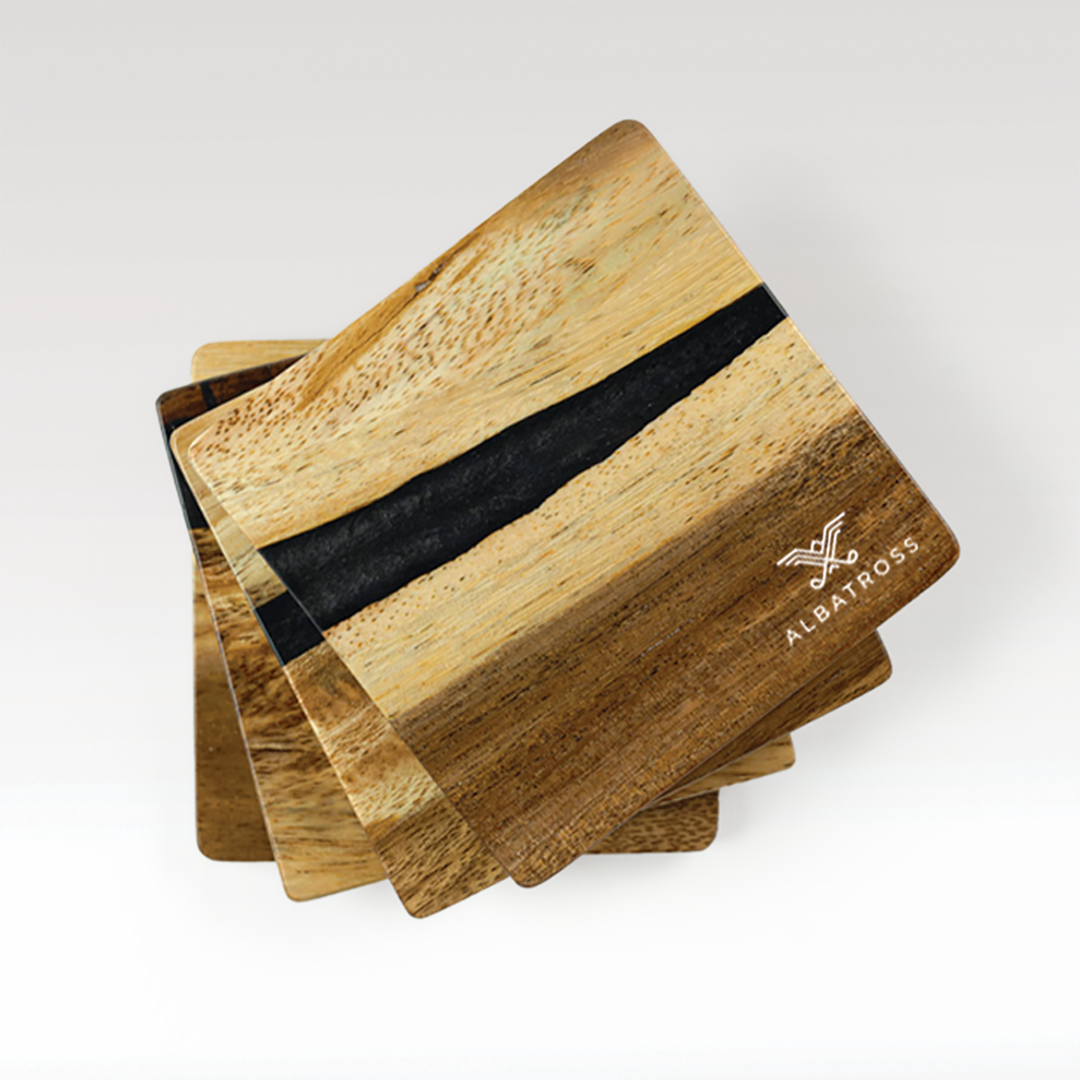 Acacia Coaster Set