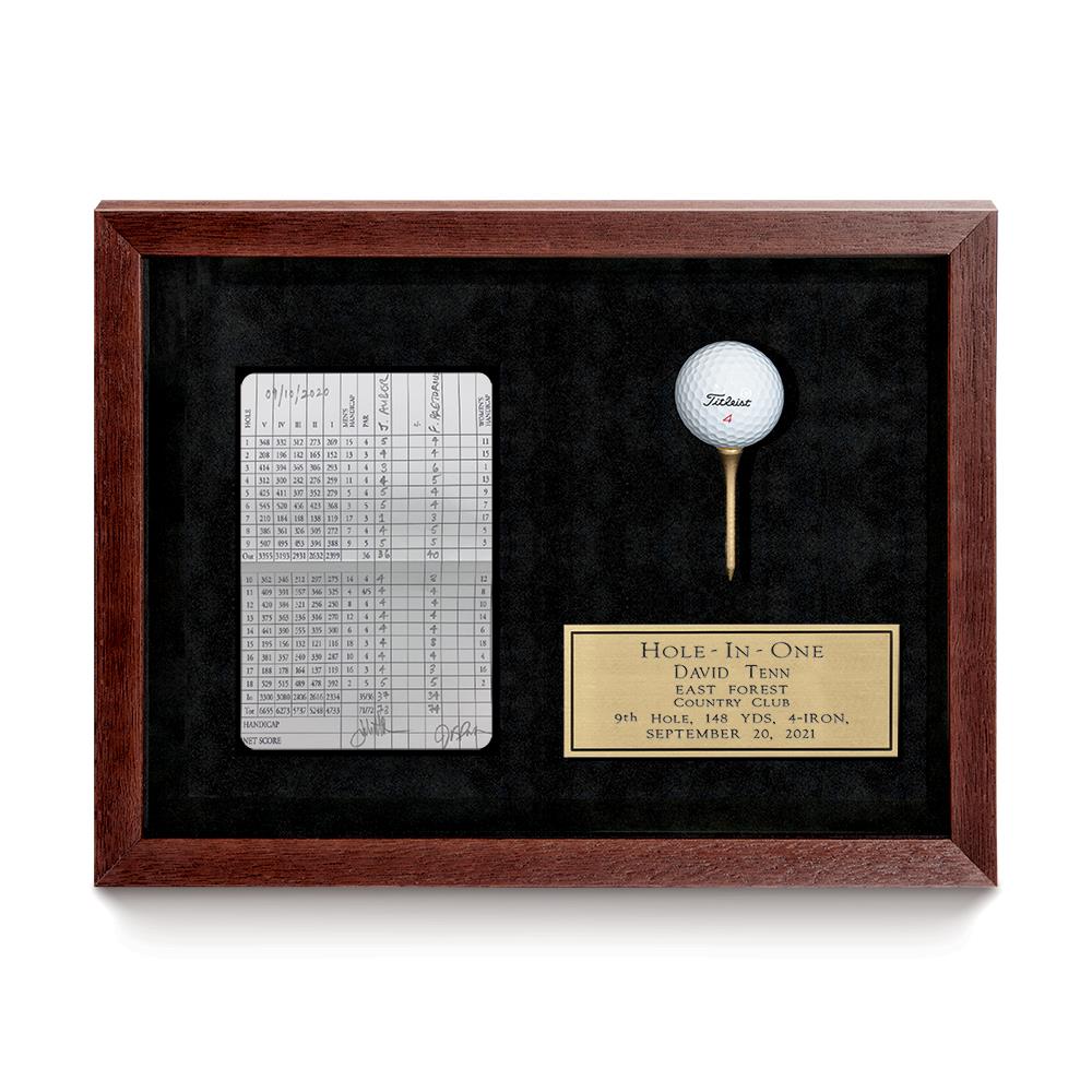 Mahogany Frame with Scorecard/Photo