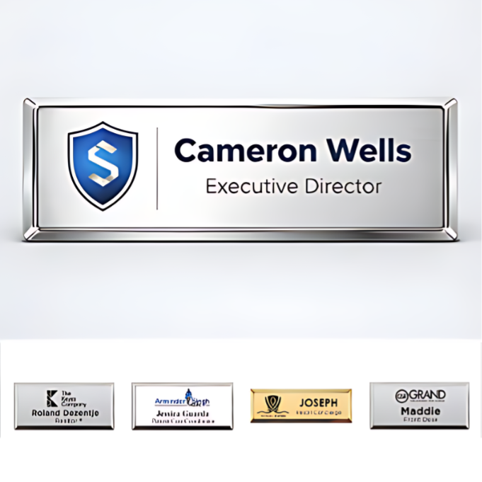 Executive Name Badge – 1" x 3"