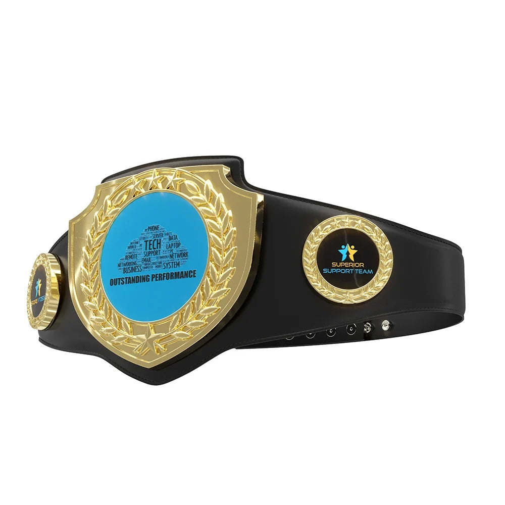 Express Bright Shield Championship Belt in Black