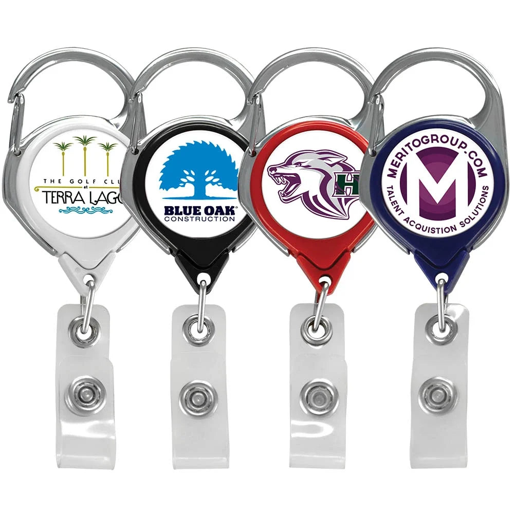 Express Carabiner Badge Reel w/ Belt Clip