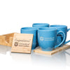 Mug & Bamboo Coaster Set