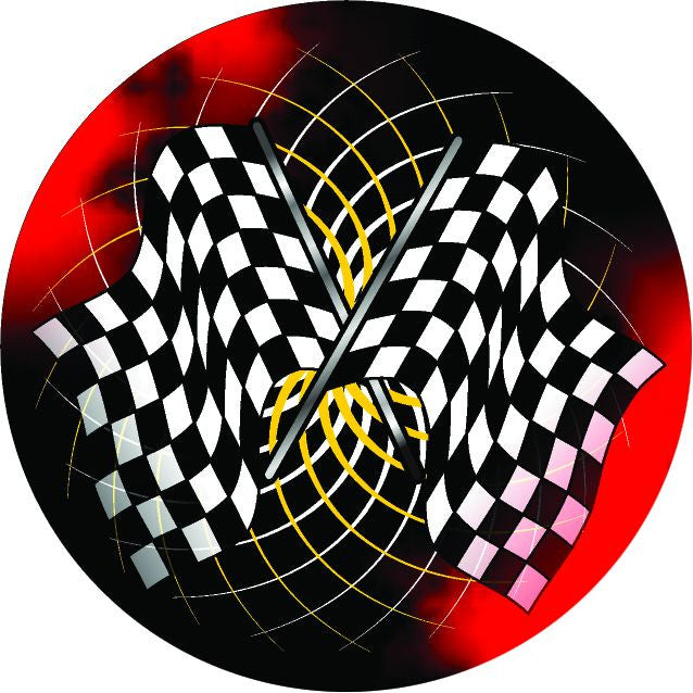 Checkered Flags Vibraprint® Label