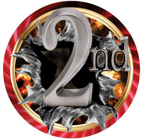 2nd Place Burst Vibraprint® Label