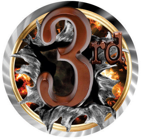3rd Place Burst Vibraprint® Label
